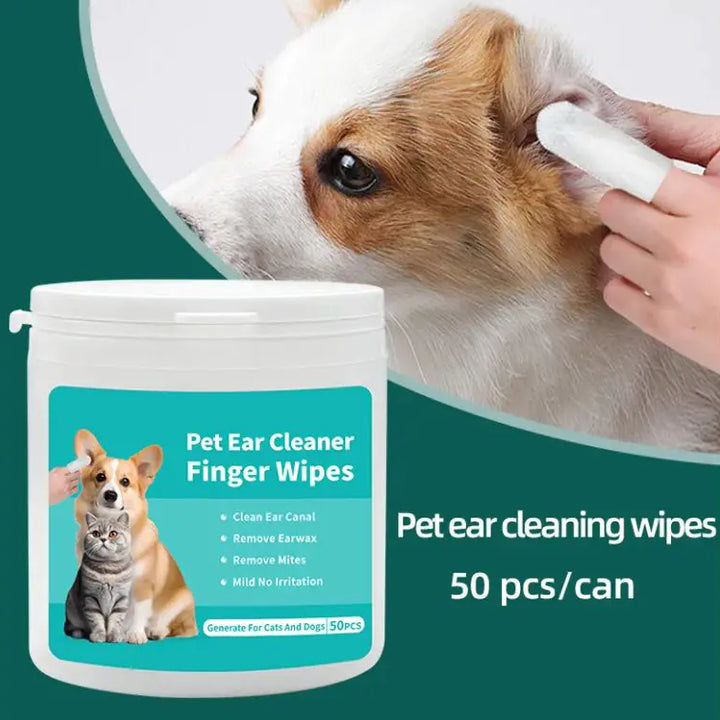 Pet Ear Cleaning Finger Wipes