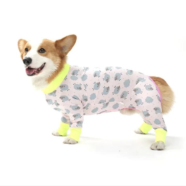 Dog Long Sleeve Homewear Pet Four-legged Clothes