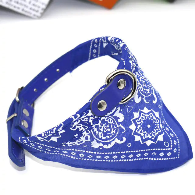 Small Pet Collar PU Adjustable Leather Scarf