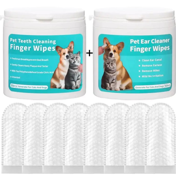 Pet Ear Cleaning Finger Wipes