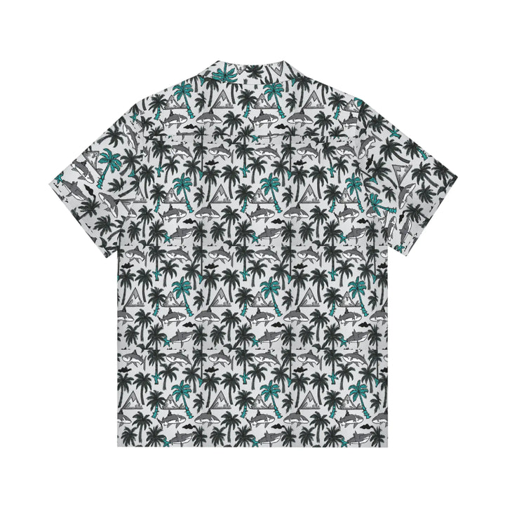 Men's Shark Infested Palms Hawaiian Shirt