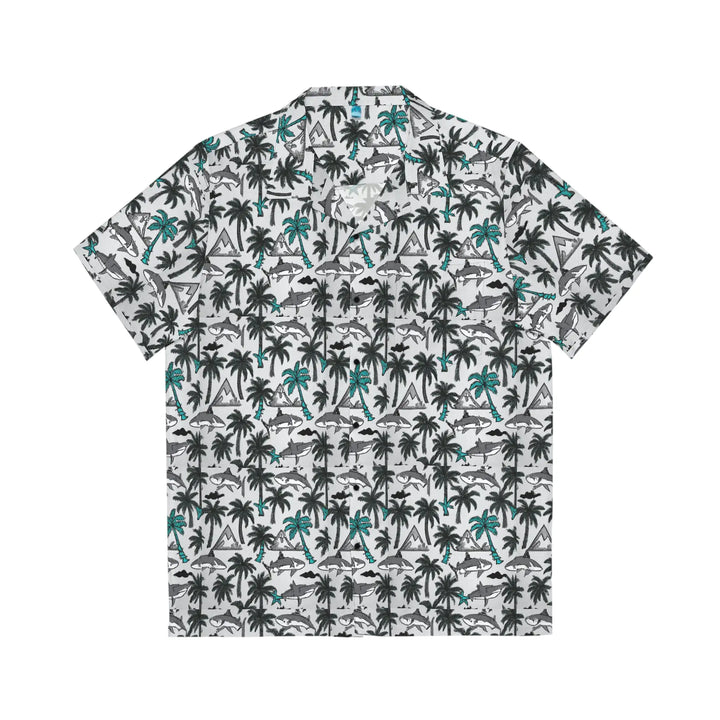 Men's Shark Infested Palms Hawaiian Shirt